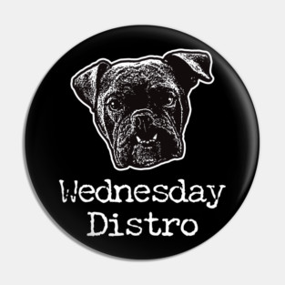 Wednesday Distro logo (dark) Pin