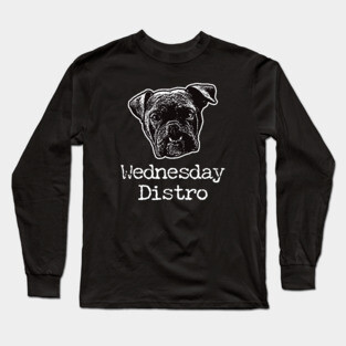 Wednesday Distro logo (dark) Long Sleeve T-Shirt