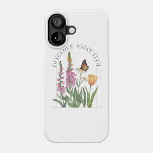 Foxglove-Daisy-Tulip Phone Case