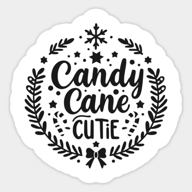 Candy Cane Cutie Sticker by Frank Ring