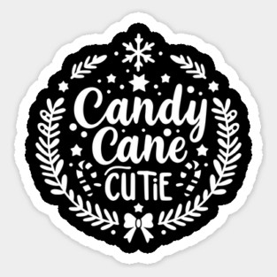 Candy Cane Cutie Sticker