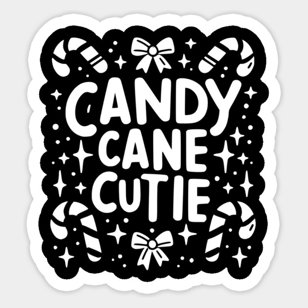 Candy Cane Cutie Sticker by Frank Ring