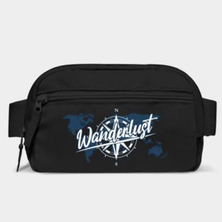Wanderlust Compass World Map Travel Design Bag
