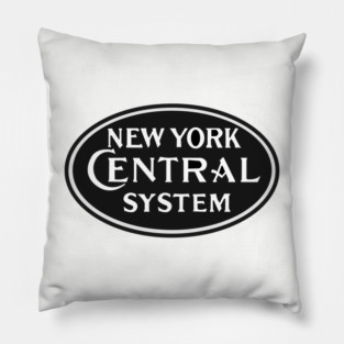 Vintage New York Central System Railroad Logo Pillow