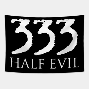 333 HALF EVIL Tapestry
