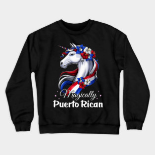 Puerto Rican Unicorn Crewneck Sweatshirt