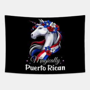 Puerto Rican Unicorn Tapestry