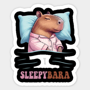 Capybara Sleepybara Rodent Sticker