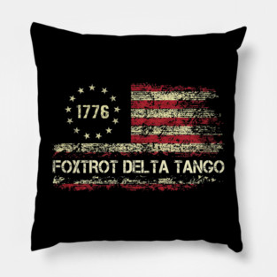 Foxtrot Delta Tango Pillow