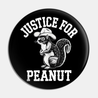 Justice For Peanut The Squirrel Tee - Peanut Squirre Pin