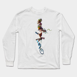 Heading Home from the Library Long Sleeve T-Shirt