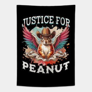 Justice For Peanut The Squirrel Peanut Squirrel Tapestry