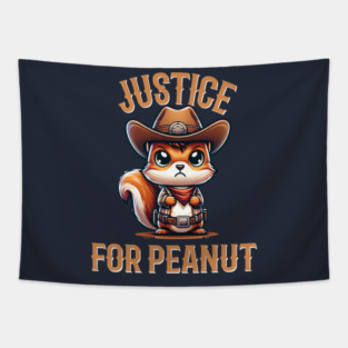Justice For Peanut The Squirrel Tapestry