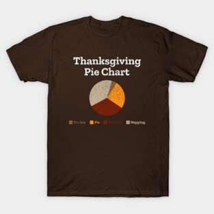 Thanksgiving Pie Chart T-Shirt