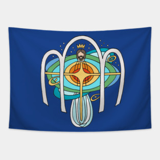 Egg Beater Jesus...the Reboot! Tapestry