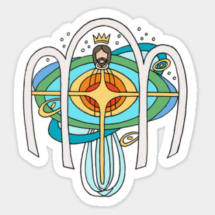 Egg Beater Jesus...the Reboot! Sticker