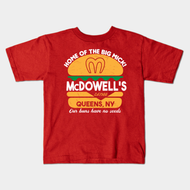 McDowell's - Home of the big Mick Kids T-Shirt by carloj1956