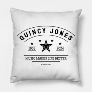 ZZ Quincy Jones Music D5038 1933 2024 Pillow