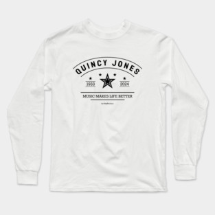 ZZ Quincy Jones Music D5038 1933 2024 Long Sleeve T-Shirt