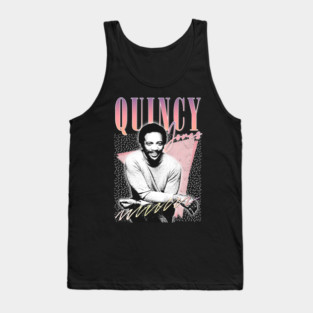 Quincy Jones - 80s Aesthetic Fan Design Tank Top