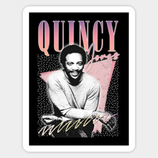 Quincy Jones - 80s Aesthetic Fan Design Sticker