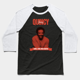 Quincy Jones / Retro Style Baseball T-Shirt