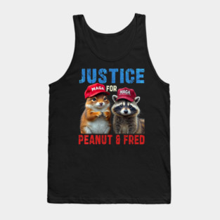 Justice For Peanut The Squirrel And Fred the Raccon Tank Top