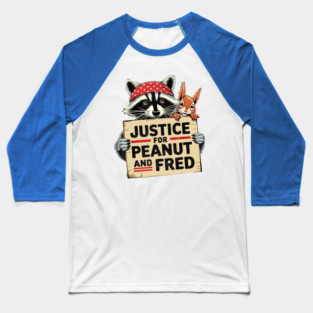 Justice For Peanut The Squirrel And Fred the Raccon Baseball T-Shirt