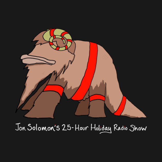 25-Hour Holiday Radio Show Gävle shirt (light text) by jonsolomon