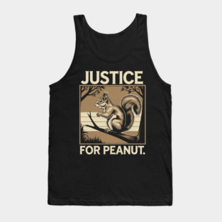 PEANUT THE SQUIRREL - JUSTICE FOR PEANUT Tank Top