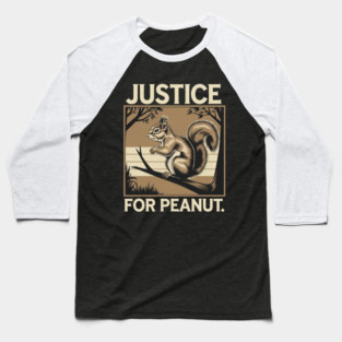 PEANUT THE SQUIRREL - JUSTICE FOR PEANUT Baseball T-Shirt