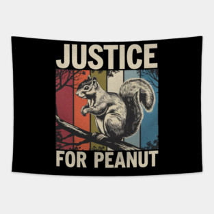 JUSTICE FOR PEANUT Tapestry