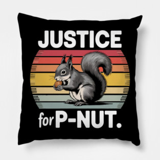 JUSTICE FOR P-NUT | PEANUT THE SQUIRREL Pillow