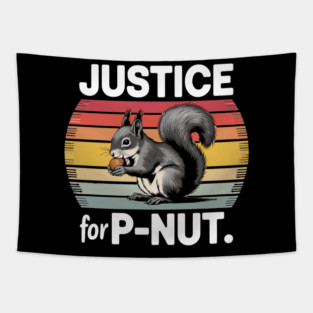 JUSTICE FOR P-NUT | PEANUT THE SQUIRREL Tapestry