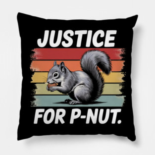 JUSTICE FOR P-NUT | PEANUT THE SQUIRREL Pillow