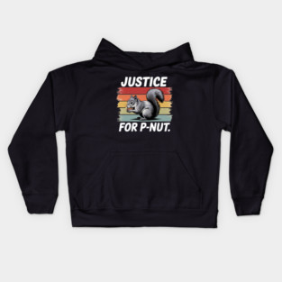 JUSTICE FOR P-NUT | PEANUT THE SQUIRREL Kids Hoodie