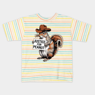 peanut the squirrel / justice for peanut Kids T-Shirt