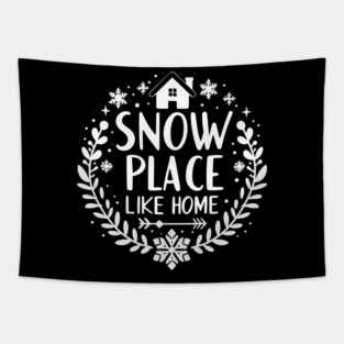 Snow Place Like Home Tapestry