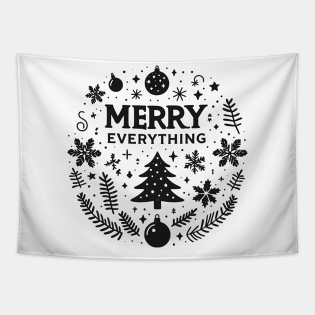 Merry Everything Tapestry by Frank Ring