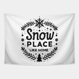 Snow Place Like Home Tapestry