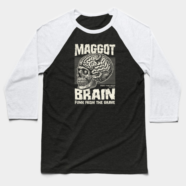 MAGGOT BRAIN Baseball T-Shirt by artslaves