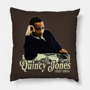 Quincy Jones Rip record producer 1933 2024 Pillow
