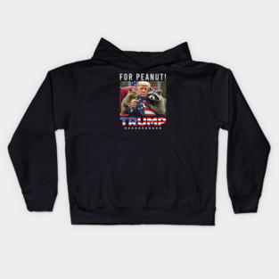 Vote Trump For Peanut The Squirrel Kids Hoodie