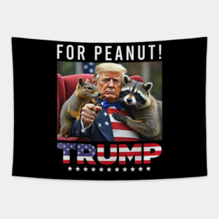Vote Trump For Peanut The Squirrel Tapestry