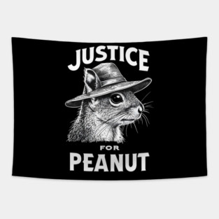 Justice For Peanut The Squirrel - P’nut PNut Peanut Squirrel Tapestry