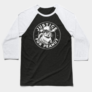 Justice For Peanut The Squirrel - P’nut PNut Peanut Squirrel Baseball T-Shirt