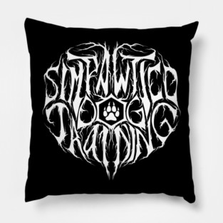 Black Metal Logo Pillow