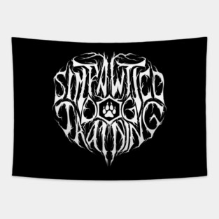 Black Metal Logo Tapestry