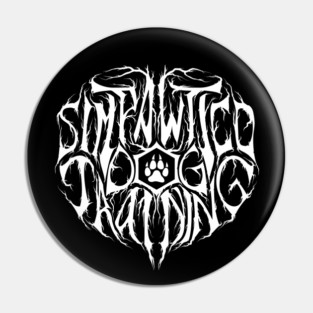 Black Metal Logo Pin