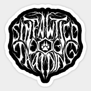 Black Metal Logo Sticker